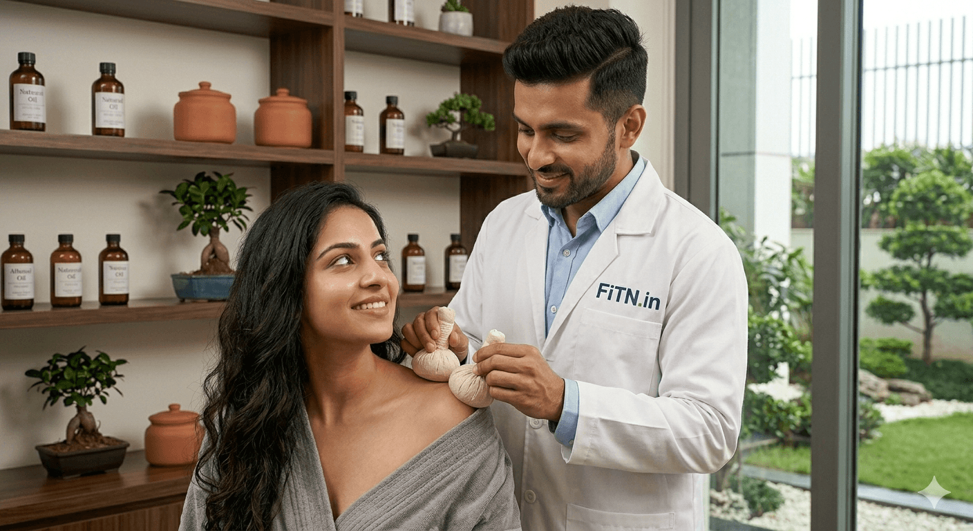 Naturopathy Lucknow doctor giving treatment