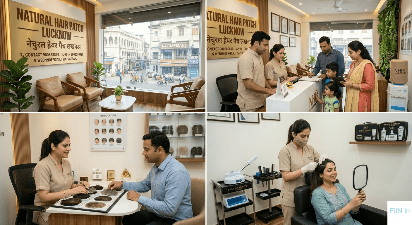 Natural Hair Patch clinic in Lucknow providing natural hair replacement solutions