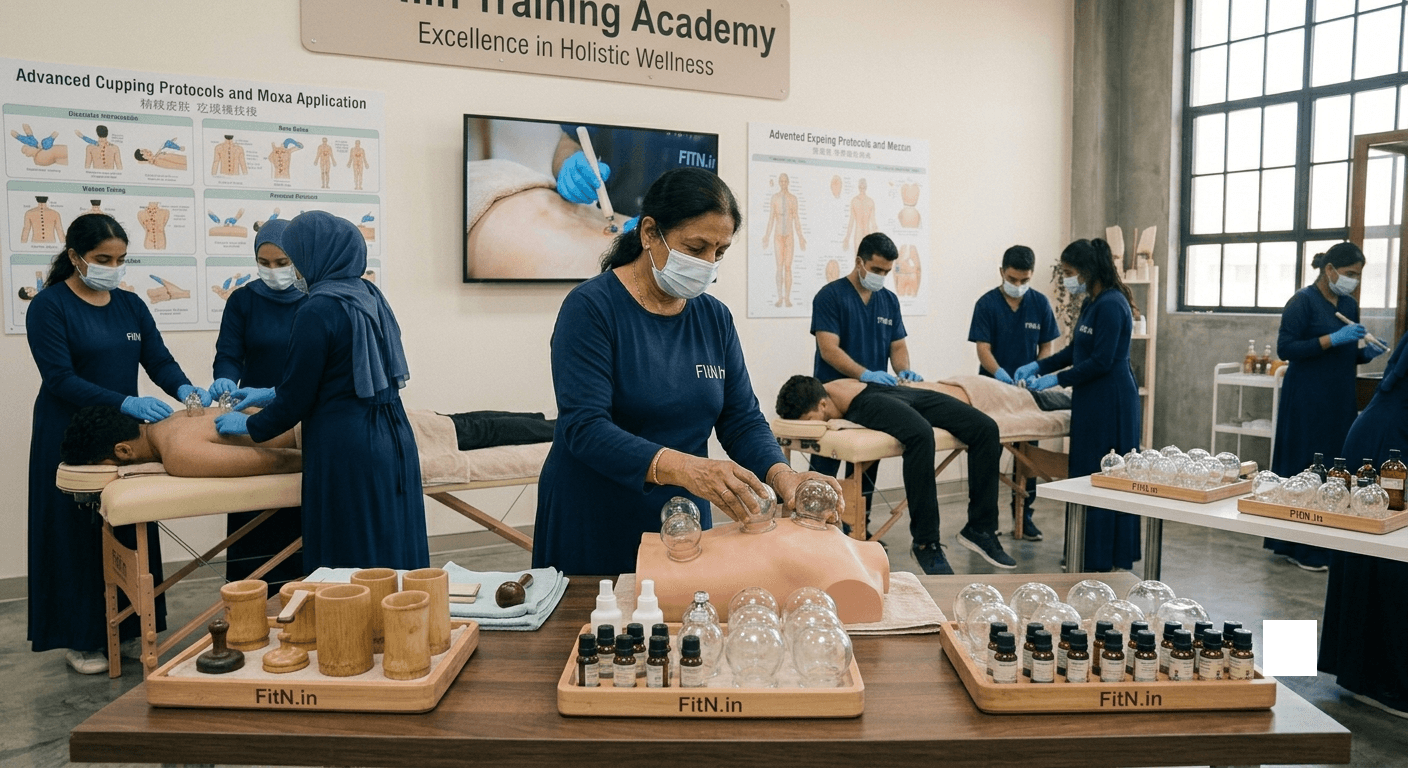Showing Best Cupping therapy giving session at Lucknow Naturopathy