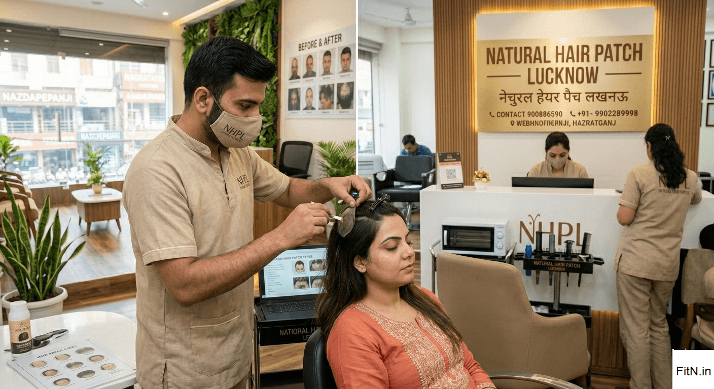 Senior Citizen Hair Patch Services Hair patch treatment for elderly female clients in Lucknow