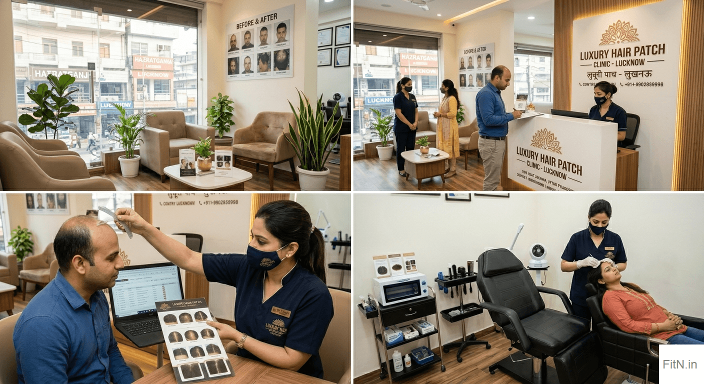 Premium Customer Experience at Lucknow Hair Clinic Client interaction and service process at Natural Hair Patch Lucknow