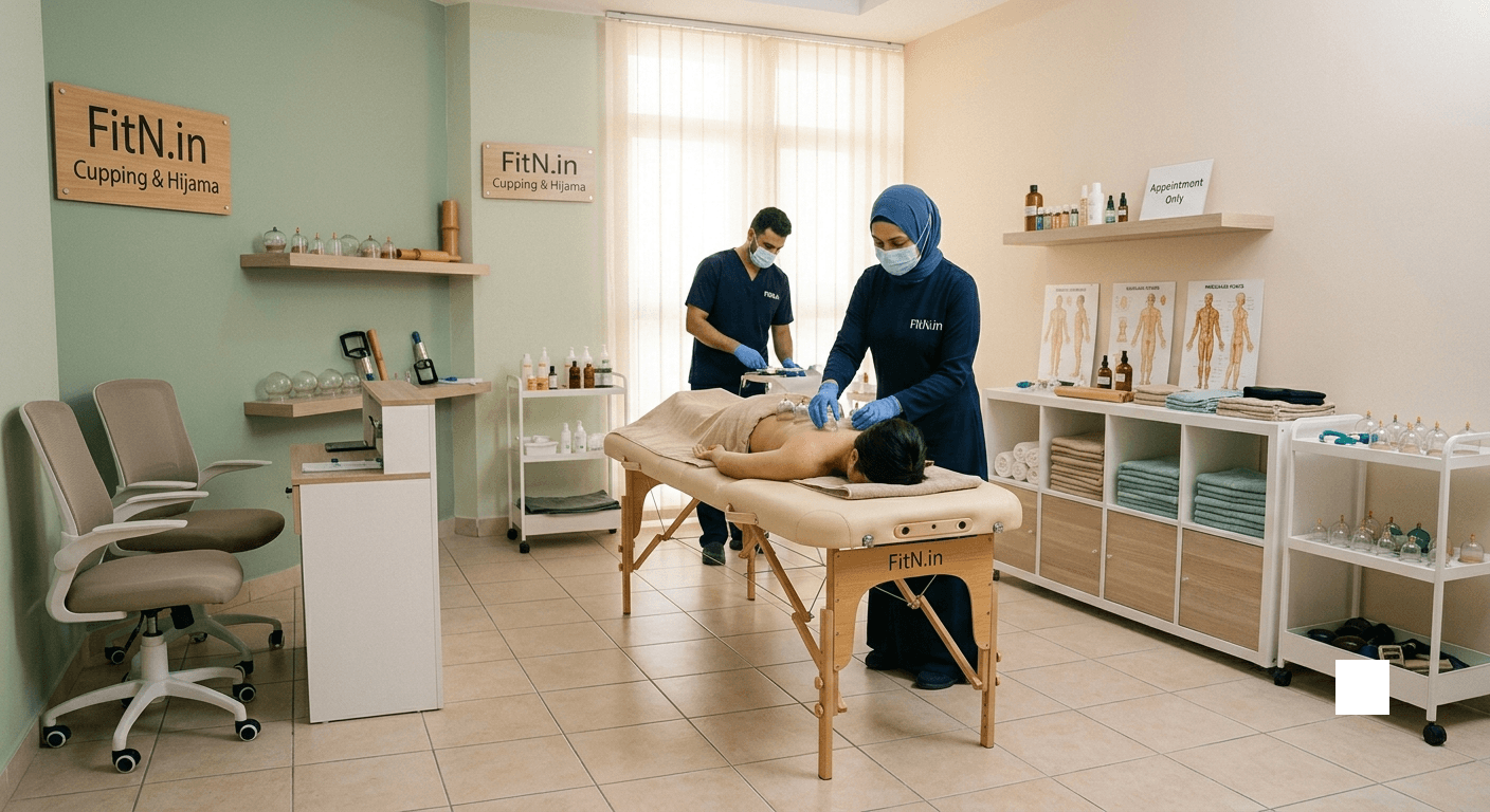 Cupping and Hijama Centre in Lucknow Actual scene of Hijama and Cupping therapy giving session at Lucknow Naturopathy in Gomti Nagar