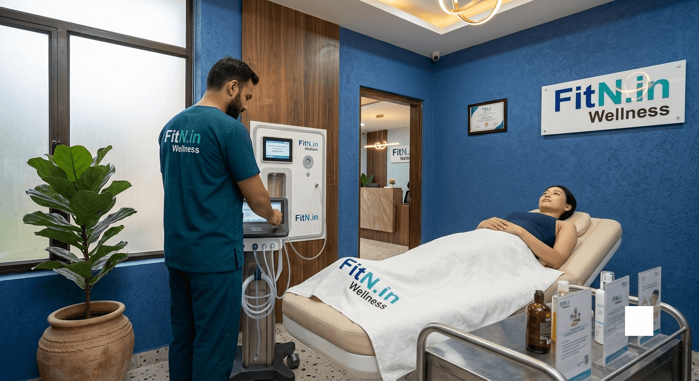 Experienced hydrotherapist providing treatment at a naturopathy clinic in Lucknow